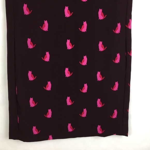 Loft Women Petite Shift Mini Dress Cats Size XXSP - Picture 4 of 8